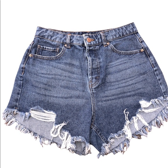 Wild Fable size 6 high rise distressed denim short - Picture 1 of 4